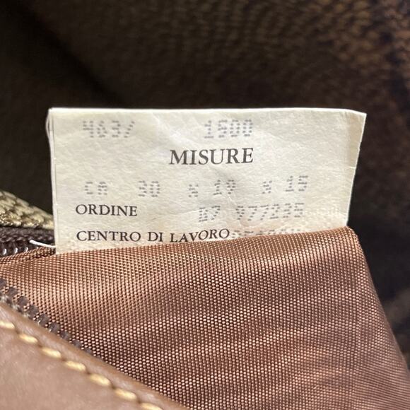 Borbonese Vintage Brown Suede And Leather Clutch Bag Made In Italy - Picture 6 of 10